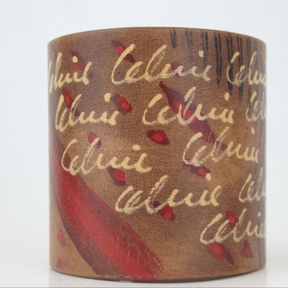 Authentic Celine Zebra Pattern Macadam Bangle Bra… - image 2